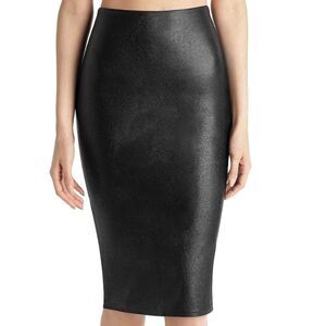 Commando Perfect Faux Leather Midi Skirt XL
